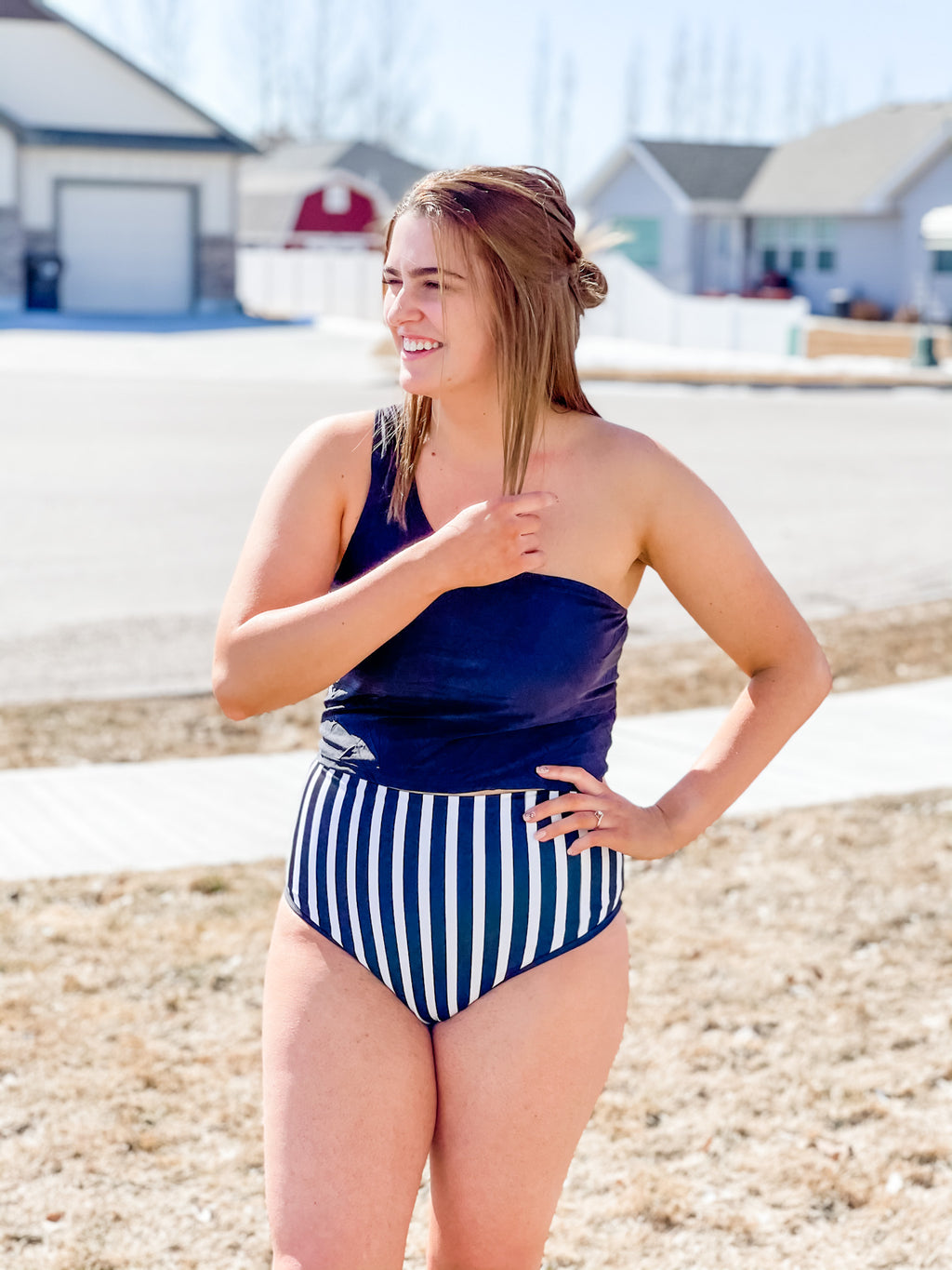 Laguna Tankini Top - Black Feather Boutique