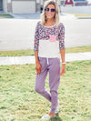 Jenna Joggers in Dusty Purple