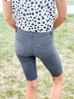 Rome Jegging Shorts - Grey - Black Feather Boutique