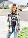 Gray Plaid Shacket